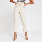 River Island Womens Buckled Waist Tapered Trousers