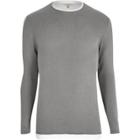 River Island Mens Layered Longline Sweater