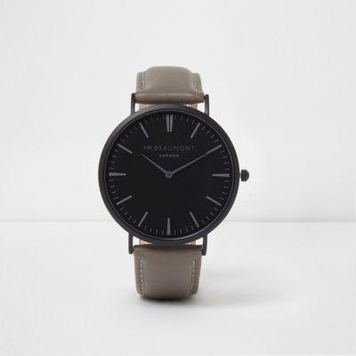 River Island Mens Mr Beaumont Round Face Watch
