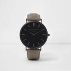River Island Mens Mr Beaumont Round Face Watch