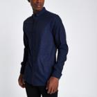 River Island Mens Jacquard Printed Slim Fit Shirt