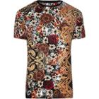 River Island Mens Big And Tall Slim Fit Baroque T-shirt