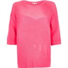 River Island Womens Pointelle Soft Knit Sweater