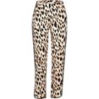 River Island Womens Leopard Print Soft Tapered Pants