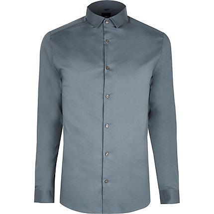 River Island Mens Big And Tall Muscle Fit Shirt
