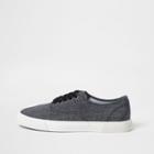 River Island Mens Contrast Sole Lace-up Plimsolls