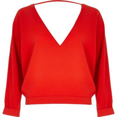 River Island Womens Plunge Strap Back Top