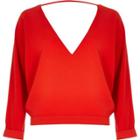 River Island Womens Plunge Strap Back Top