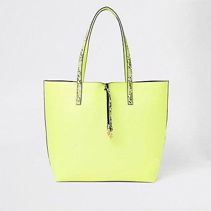 River Island Womens Neon Beach Bag
