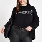 River Island Womens Plus 'liberte' Zebra Print T-shirt