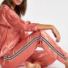 River Island Womens Jacquard Tape Side Pyjama Trousers