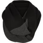 River Island Mensblack Two Color Twisted Snood