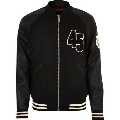 River Island Mens Varsity Bomber Jacket