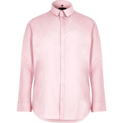 River Island Mens Big And Tall Slim Fit Smart Shirt