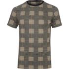River Island Mens Big And Tall Slim Fit Check T-shirt
