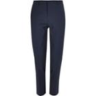 River Island Mensblue Pin Stripe Slim Trousers