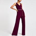 River Island Womens Chain Belted Jumpsuit