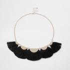 River Island Womens Tassel Fan Statement Necklace