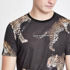 Mens Criminal Damage Animal Print T-shirt