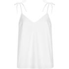 River Island Womens White Poplin Bow Shoulder Cami Top