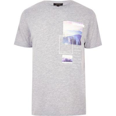 River Island Mens Multi Scene Print T-shirt