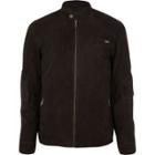 River Island Mens Jack And Jones Premium Suede Racer Jacket
