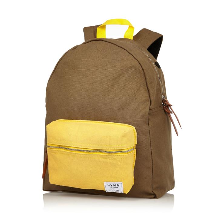 River Island Mensgreen Hymn Color Block Backpack