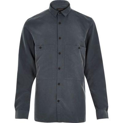 River Island Mens Slinky Minimal Shirt