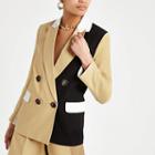 River Island Womens Block Double Breasted Blazer