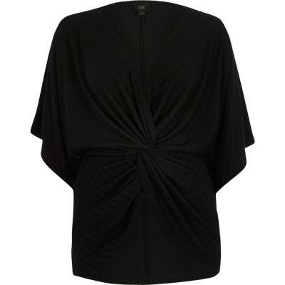 River Island Womens Plunge Twist Front Top