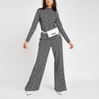 River Island Womens Jacquard Geo Print Trouser Set