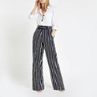 River Island Womens Contrast Stripe Wide Leg Pants
