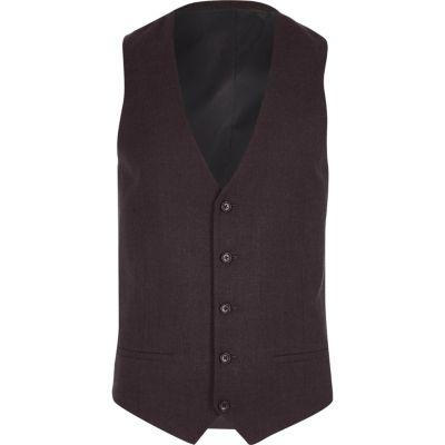 River Island Mens Wool Blend Suit Waistcoat