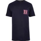River Island Mens Tokyo Print Longline T-shirt