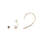 River Island Womens Gold Tone Asymmetric Ear Cuffs Pack