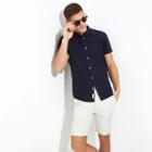 River Island Mens Short Sleeve Casual Oxford Shirt
