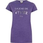 River Island Womens Marl 'vivre' Fitted T-shirt