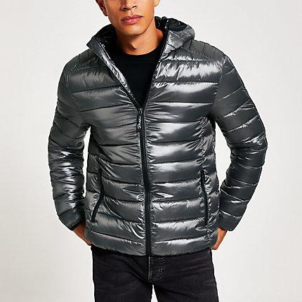 River Island Mens Prolific Lightweight Hooded Puffer