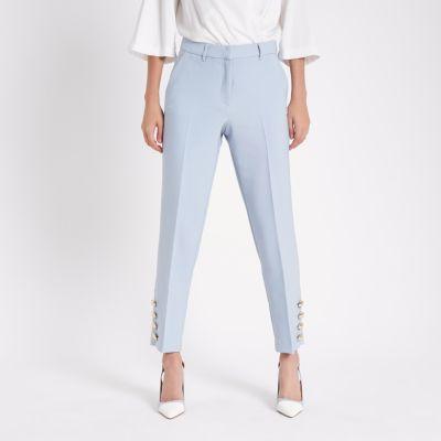 River Island Womens Button Trim Cigarette Pants