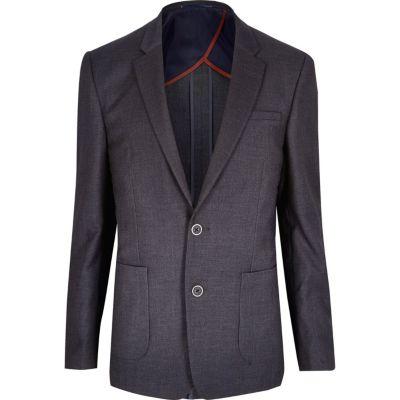 River Island Mens Textured Slim Blazer
