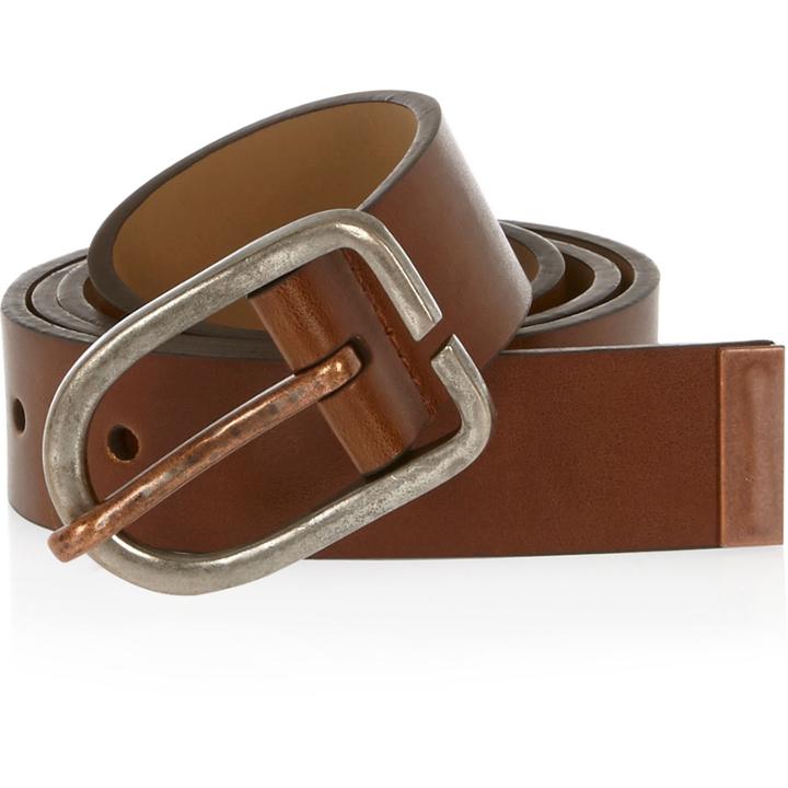 River Island Menslight Rose Gold Buckle Belt