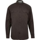 River Island Mens Brushed Flannel Two Pocket Shirt