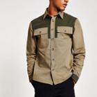 River Island Mens Colour Block Pocket Front Shirt
