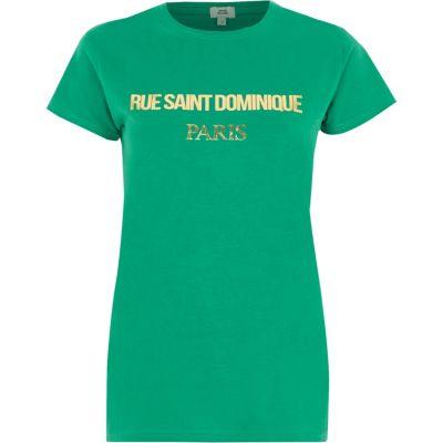 River Island Womens 'rue Saint' Foil Print T-shirt