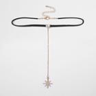 River Island Womens Rose Gold Tone Star Drop Choker