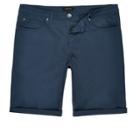 River Island Mensblue Slim Fit Bermuda Shorts