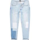 River Island Mens Bleach Jimmy Slim Tapered Jeans