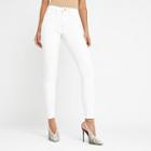 River Island Womens Off White Molly Mid Rise Jeggings