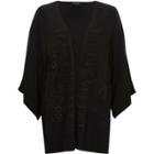 River Island Womens Floral Embroidered Fringed Kimono