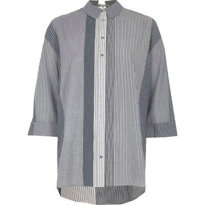 River Island Womens Stripe Tie Back Shirt